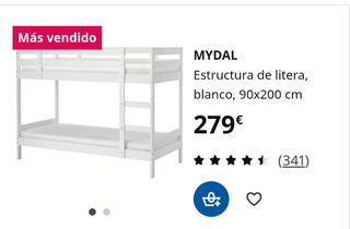 Litera blanca Mydal (IKEA)
