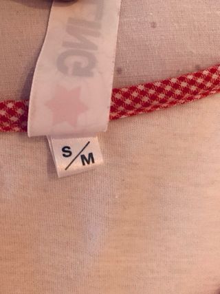 Vestido Kling rojo y blanco