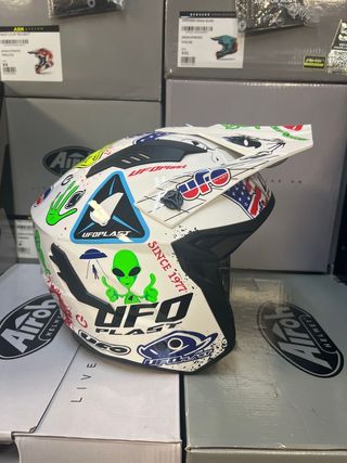 Casco moto XS trial jet UFO