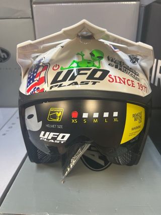 Casco moto XS trial jet UFO