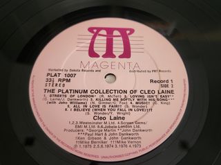 Doble LP vinilo Cleo Laine Platinum