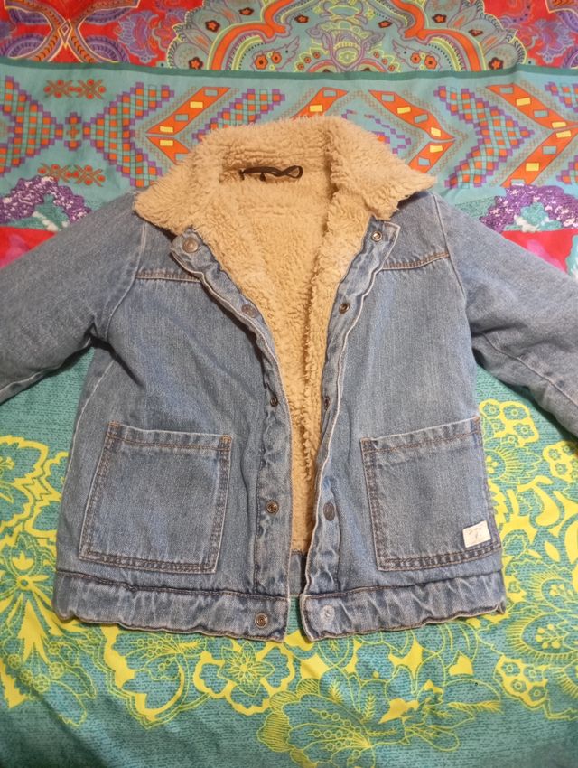 Cazadora vaquera borreguillo niño