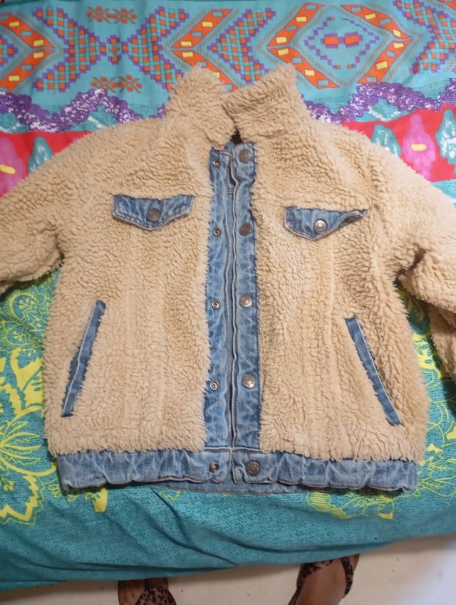 Cazadora vaquera borreguillo niño