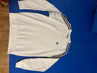 Sudadera Adidas blanca c/rayas