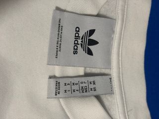 Sudadera Adidas blanca c/rayas