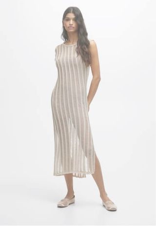 Vestido Pull&Bear beige