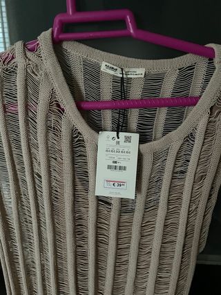 Vestido Pull&Bear beige