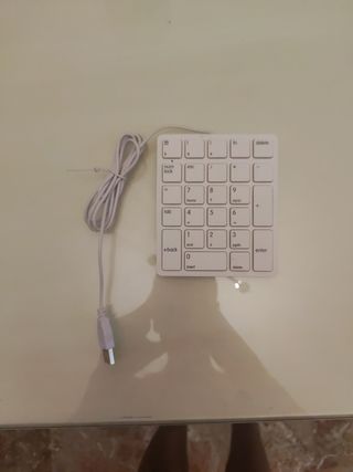 Teclado numérico USB blanco