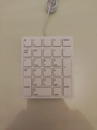 Teclado numérico USB blanco
