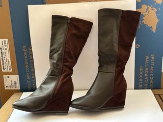 Botas Marrón - Tacon Cuña