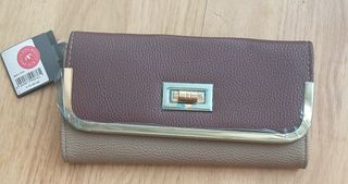 Monedero Bijou Brigitte marrón beige
