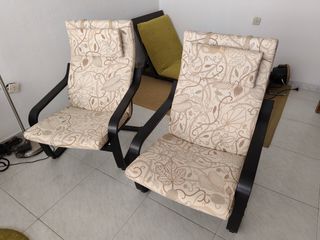 2 Sillones relax - beige y marrón. 