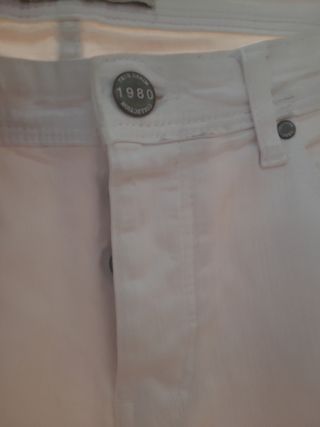 Bermudas blancas hombre talla 44