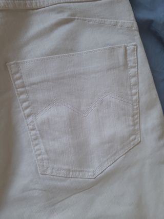 Bermudas blancas hombre talla 44