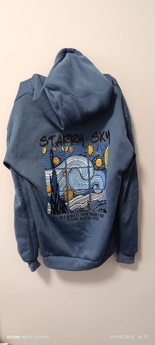 Sudadera azul cielo *Starry Sky*