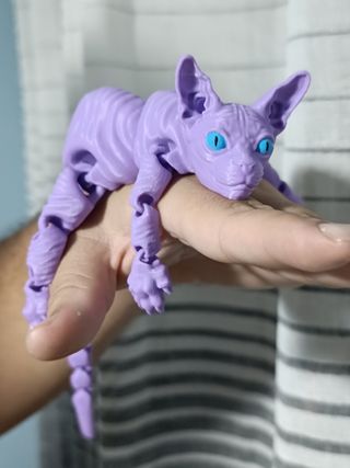 Figura Gato Esfinge 3D