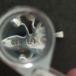 Colgante Hada de plata y pedreria