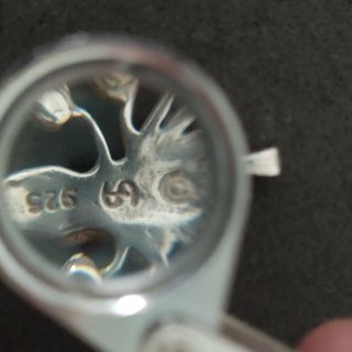 Colgante Hada de plata y pedreria