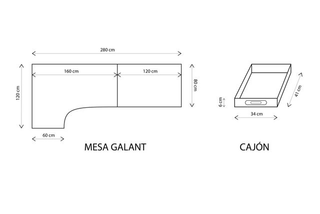 Escritorio esquinero con ampliación IKEA Galant