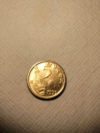 Moneda 5 Ptas. España 1993