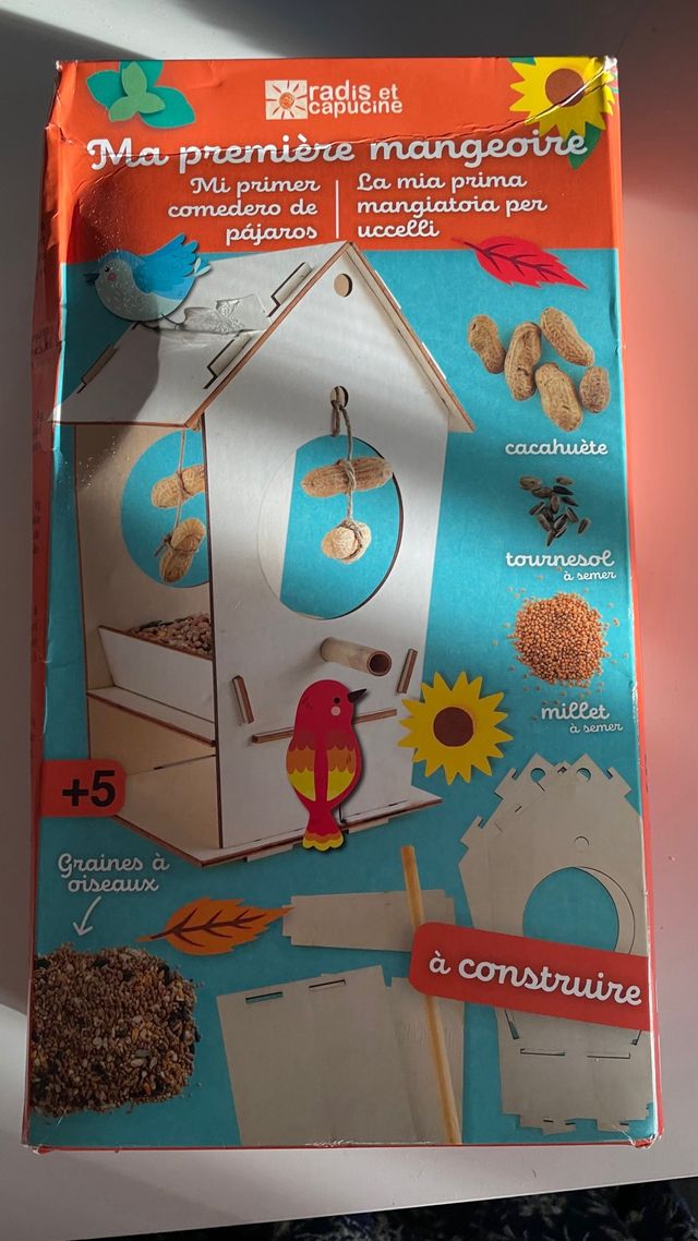 Manualidad Mi primer comedero de pájaros