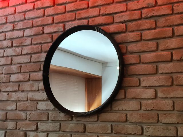 Espejo redondo negro 69cm