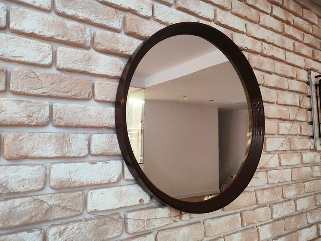 Espejo redondo negro 69cm