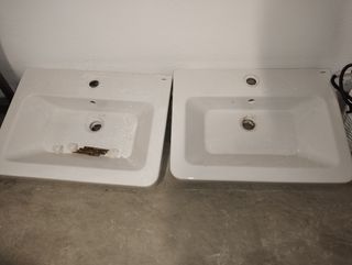 2 Lavabos Gala porcelana blancos