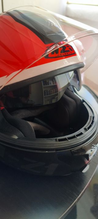 Casco moto NZI rojo