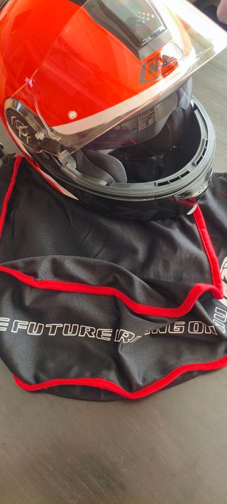Casco moto NZI rojo