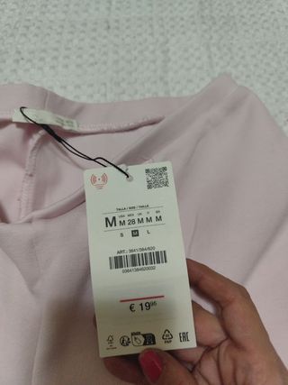 Pantalones campana rosa elásticos