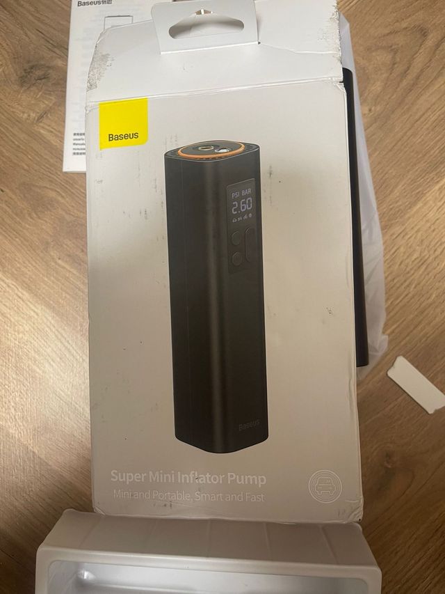 Mini inflador Baseus: Bomba portátil
