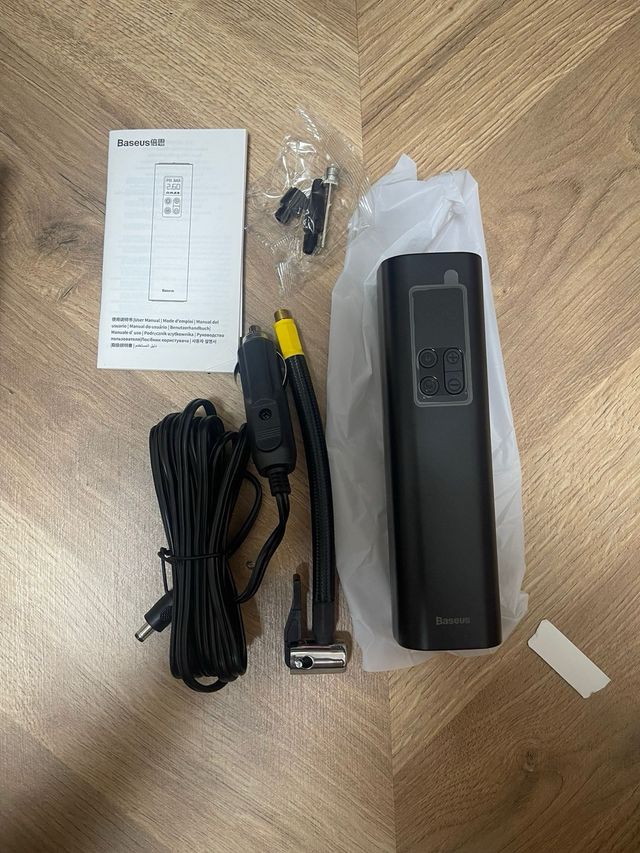 Mini inflador Baseus: Bomba portátil