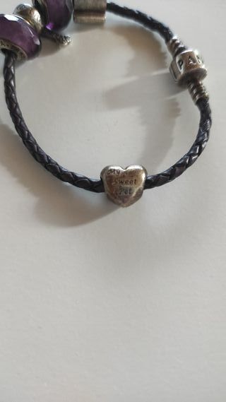 Bracciale Pandora pelle viola