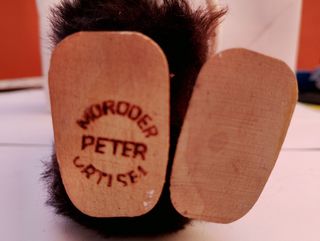 Uomo primitivo legno vintage