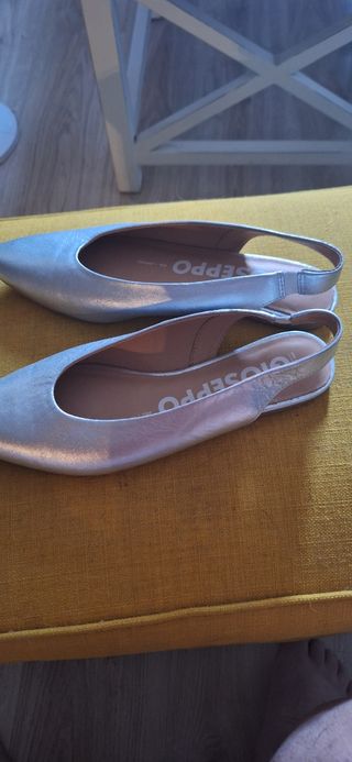 Bailarinas Oddpo Plata 39
