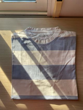 Camiseta rayas PULL&BEAR azul blaco