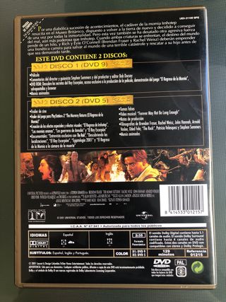 DVD El Regreso de La Momia 