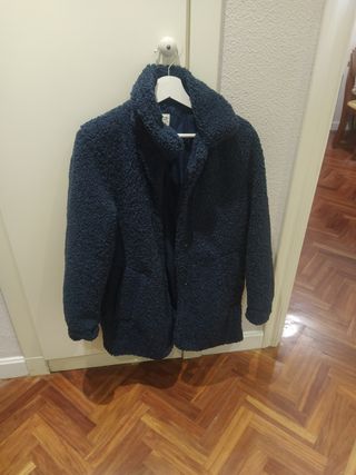 Abrigo borreguito azul marino niña
