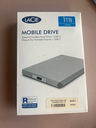 Disco duro Lacie 1TB USB-C