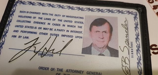 Cartera Agente FBI cosplay