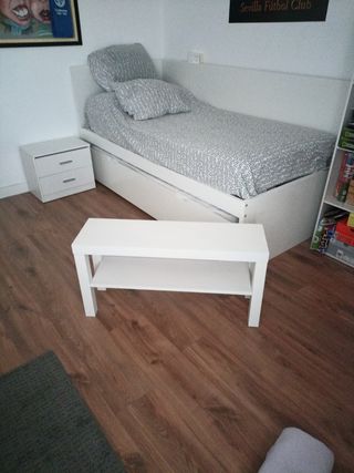 Cama nido blanca + mesita