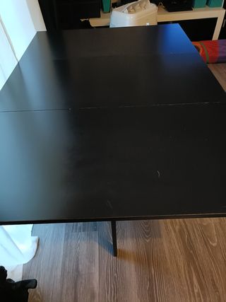Mesa plegable Ikea negra 