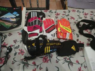 Guantes portero Adidas + Espinilleras