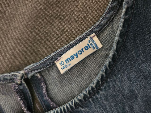 Mono vaquero niña - Azul