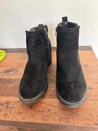 Botines negros tacón - 2 pares