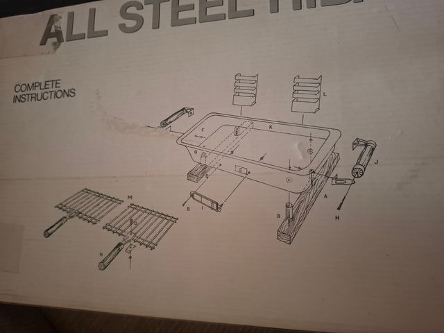 Barbacoa Hibachi portátil de acero