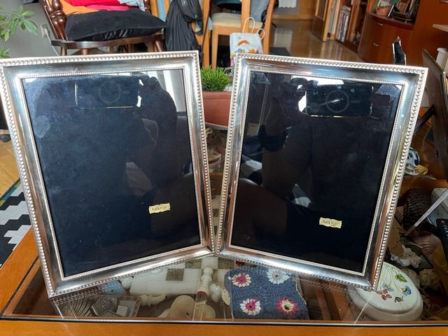 Marcos plata ley 18x23 cm