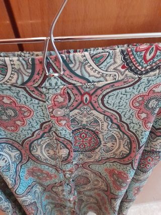 Falda larga estampada