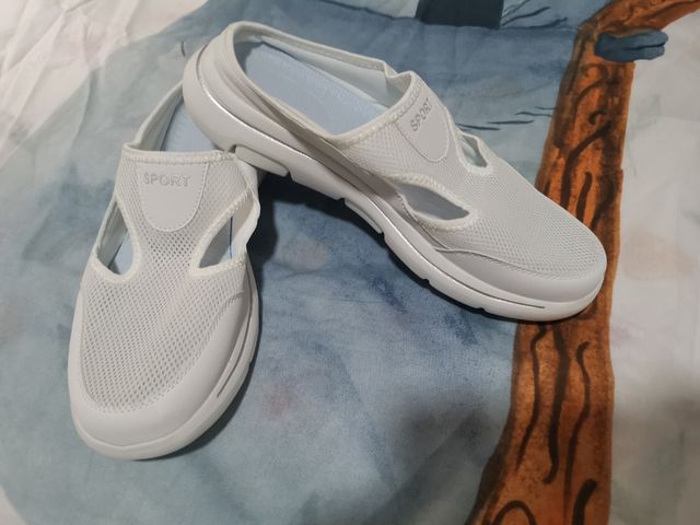 Zapatillas blancas deportivas ortopédicas nº46